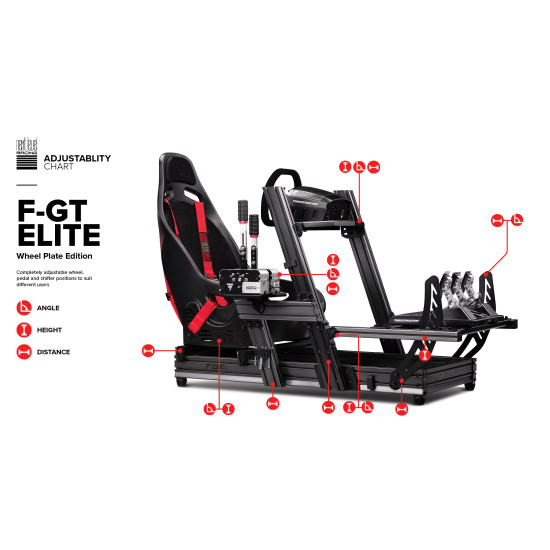 Telaio Next Level Racing F-GT Elite Edizione con Piastra Volante