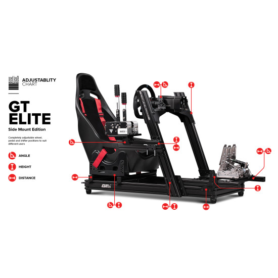 Telaio Next Level Racing GTElite Edizione Frontale e Laterale