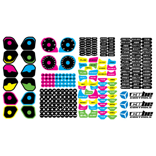 Adesivi personalizzati Cube Controls