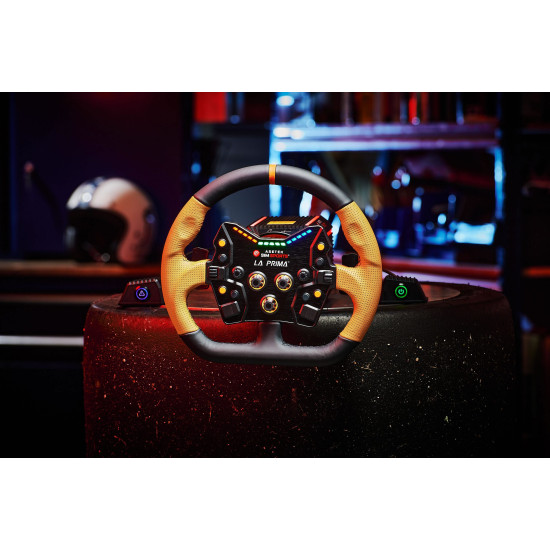 Corona Asetek GT - Forma a D in Pelle Arancione