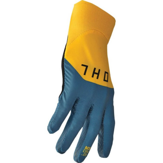 Guanti THOR Agile Rival Teal Giallo