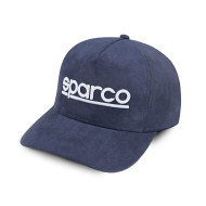 Sparco Cap Suede - Blu Marino