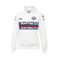 Felpa con cappuccio da donna Sparco Martini Racing &ndash; Bianca