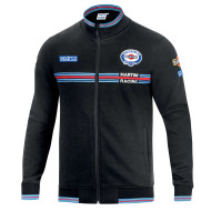 Felpa da uomo con zip intera Martini Racing &ndash; Nera