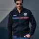 Felpa da uomo con zip intera Martini Racing &ndash; Nera