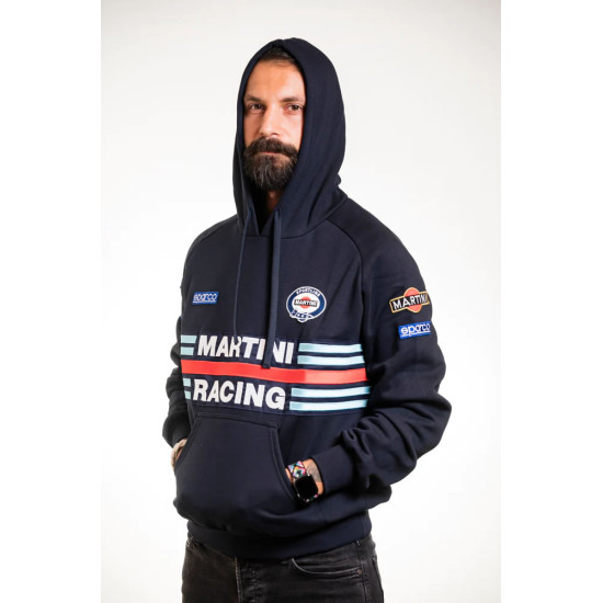 Felpa con cappuccio da uomo Sparco Martini Racing &ndash; Nera