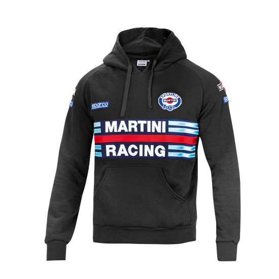 Felpa con cappuccio da uomo Sparco Martini Racing &ndash; Nera