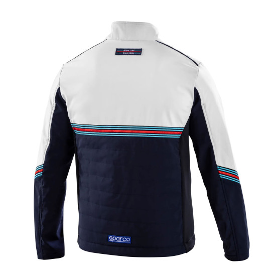 Giacca softshell da uomo Martini Racing - Bianca e Blu Navy