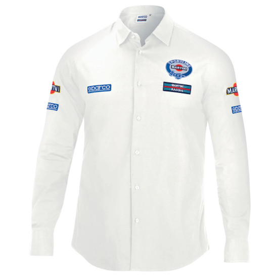 Camicia da uomo a maniche lunghe Martini Racing - Bianca