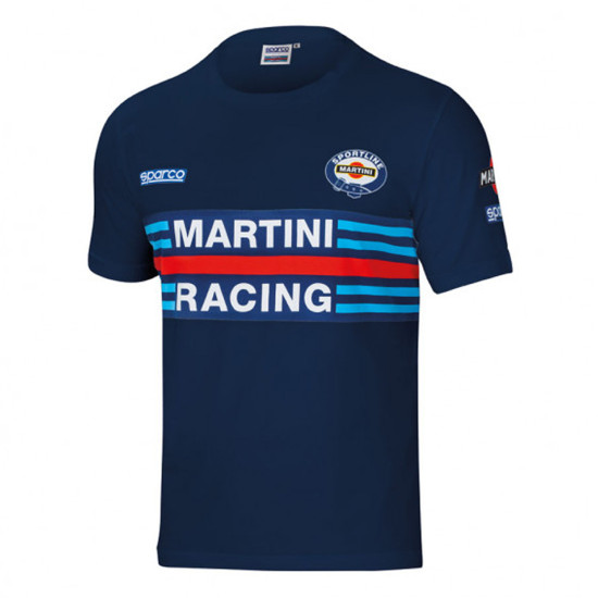 Maglietta da uomo Sparco Martini Racing - Blu Navy