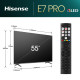 Hisense 55" E7NQ Pro, 4K Ultra HD 3840x2160, QLED, 144Hz