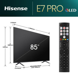 Hisense 85" E7NQ Pro, 4K Ultra HD 3840x2160, QLED, 144Hz