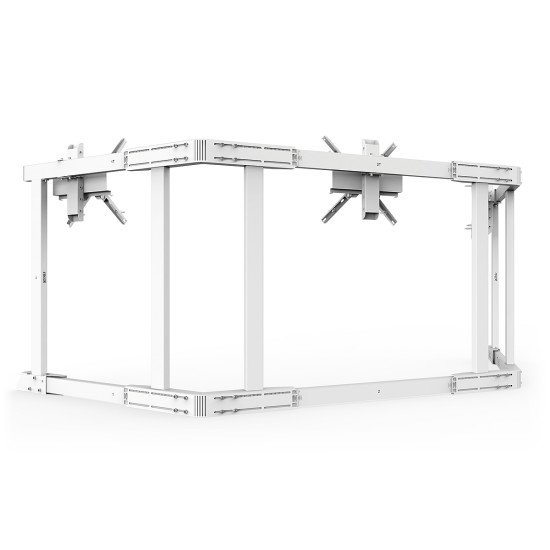 RSeat TX90 White - Supporto per TV a Tre Schermi da 65 a 90 Pollici