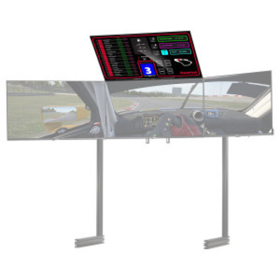 Next Level Racing Elite Supporto Libero per Quattro Monitor Nero