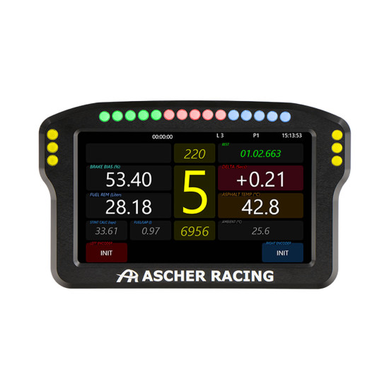 Ascher Racing Cruscotto 4/5 pollici