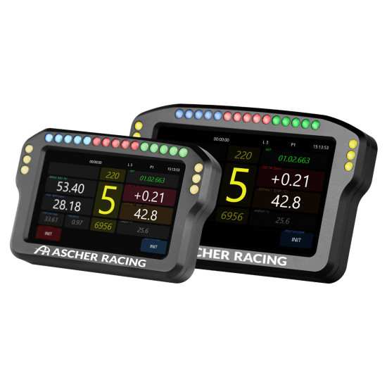 Ascher Racing Cruscotto 4/5 pollici