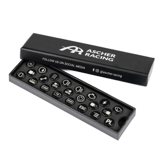 Ascher Racing Kit Tappi Pulsanti Lovely