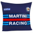 Cuscino in cotone replica Martini Racing - Blu Navy