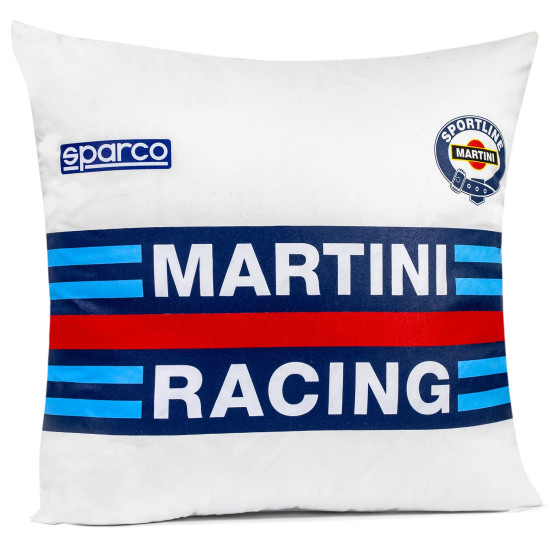 Martini Racing Replica Cuscino in Cotone - Bianco
