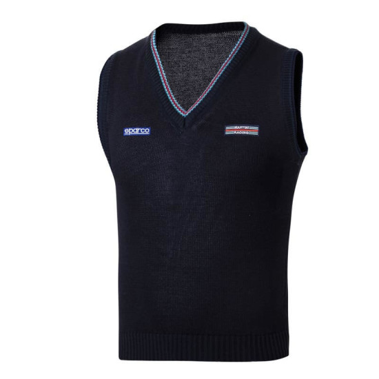 Gilet in Cotone Lavorato a Maglia Martini Racing - Blu Navy