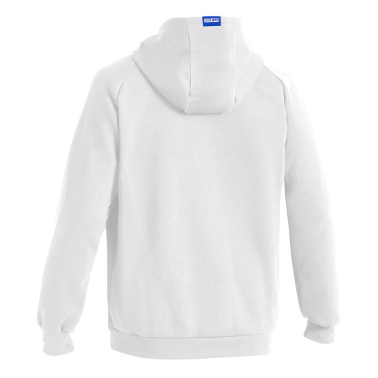 Gulf Felpa con Cappuccio e Zip Intera - Bianco