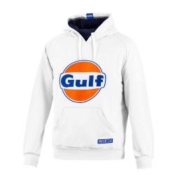 Gulf Felpa con Cappuccio Brand - Bianco