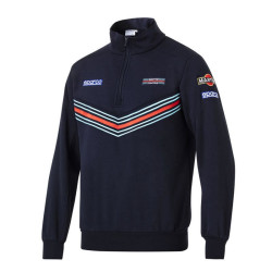 Felpa con mezza cerniera Martini Racing - Blu Navy