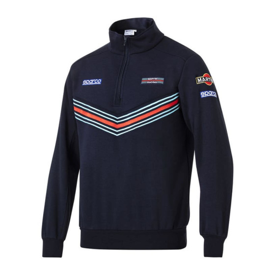 Felpa con mezza cerniera Martini Racing - Blu Navy