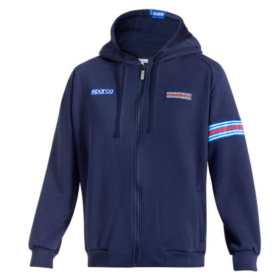 Hooded Full Zip Martinig Racing MY25 - Blu Navy