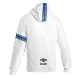 Martinig Racing MY25 Felpa con cappuccio e zip integrale - Bianco