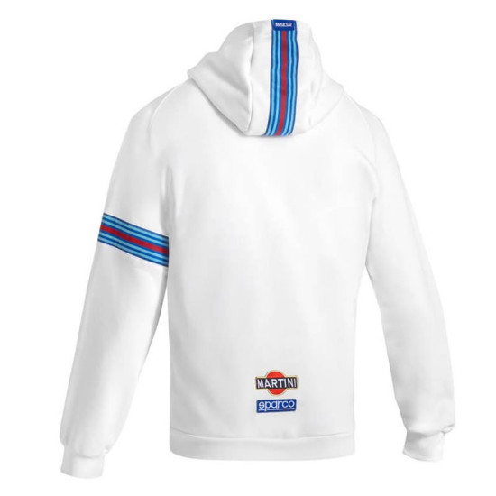 Martinig Racing MY25 Felpa con cappuccio e zip integrale - Bianco