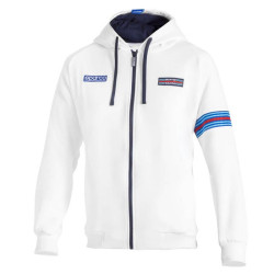 Martinig Racing MY25 Felpa con cappuccio e zip integrale - Bianco