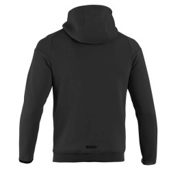 Felpa con cappuccio e zip intera Sparco - Nero