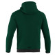Felpa con cappuccio e zip intera Sparco - Verde