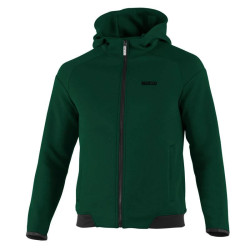Felpa con cappuccio e zip intera Sparco - Verde