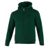 Felpa con cappuccio e zip intera Sparco - Verde