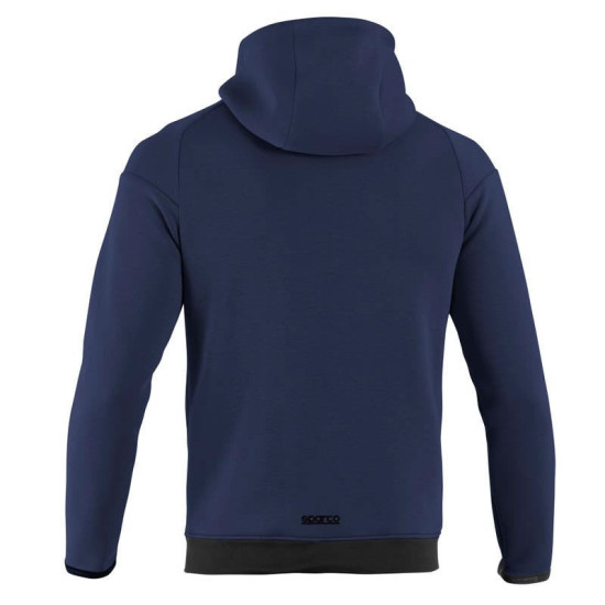 Felpa con cappuccio e zip intera Sparco - Blu Navy