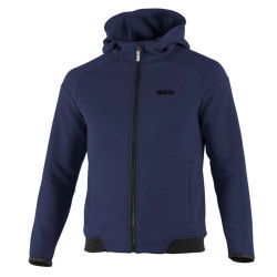 Felpa con cappuccio e zip intera Sparco - Blu Navy