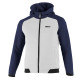 Felpa con cappuccio e zip intera Sparco - Bianco Blu Navy