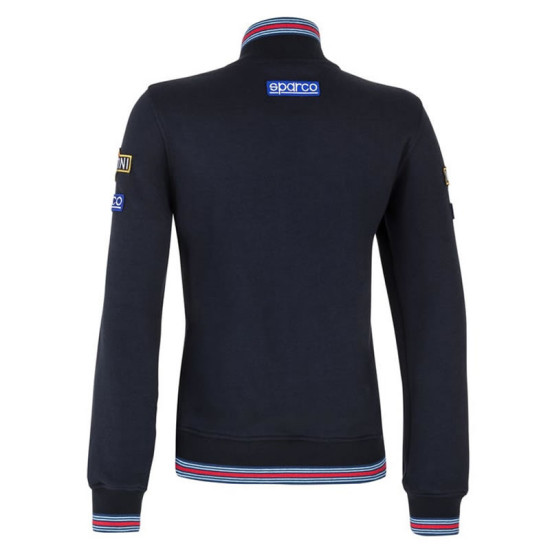 Ladies Felpa con Zip Intera - Blu Navy