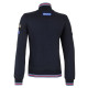 Ladies Felpa con Zip Intera - Blu Navy