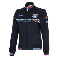 Ladies Felpa con Zip Intera - Blu Navy
