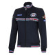 Ladies Felpa con Zip Intera - Blu Navy