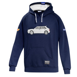 Lancia Delta HF Felpa con cappuccio - Blu scuro / Bianco