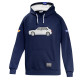 Lancia Delta HF Felpa con cappuccio - Blu scuro / Bianco