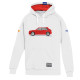Lancia Delta HF Felpa con cappuccio - Bianco / Rosso