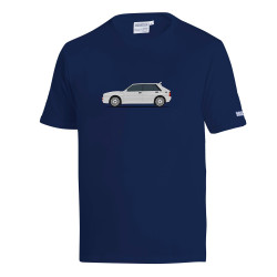 Lancia Delta HF T-Shirt - Blu Navy / Bianco