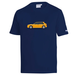 Lancia Delta HF T-Shirt - Blu Navy / Giallo