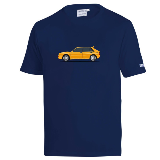 Lancia Delta HF T-Shirt - Blu Navy / Giallo