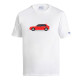 Lancia Delta HF T-Shirt - Bianco / Rosso